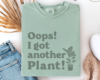 Funny Plant lover shirt, comfort colors botanical gardening tshirt gift