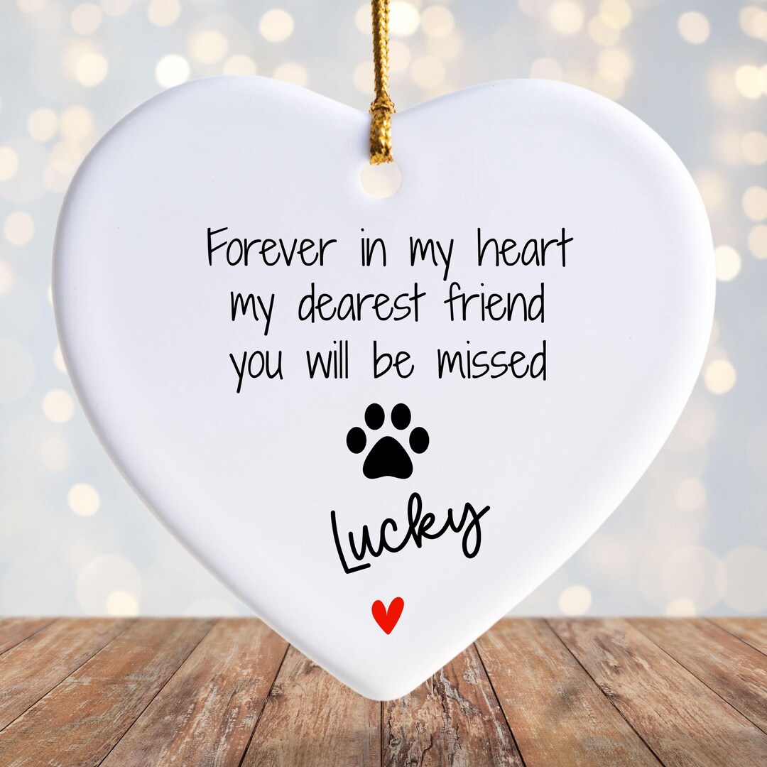 Personalized Pet Memorial Ornament: Custom Dog Cat Loss Keepsake - Etsy