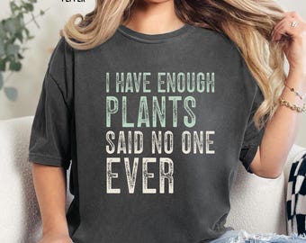 Funny Plant lover shirt, comfort colors botanical gardening tshirt gift