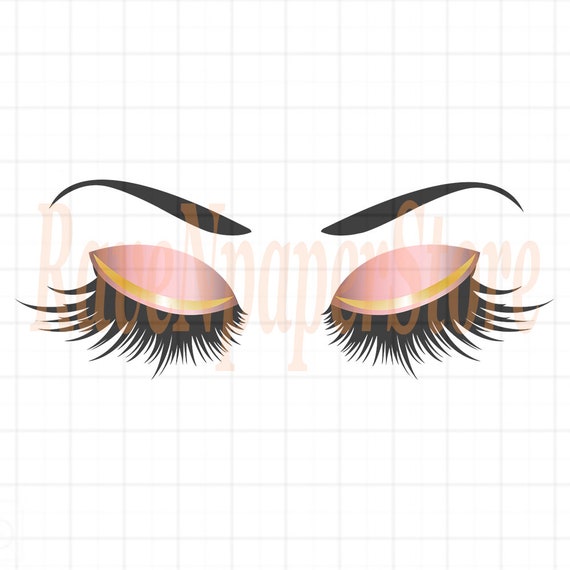 Download Eyelash Svg Eyelash Make Up Svg Makeup Svg Svg For T-shirt | Etsy