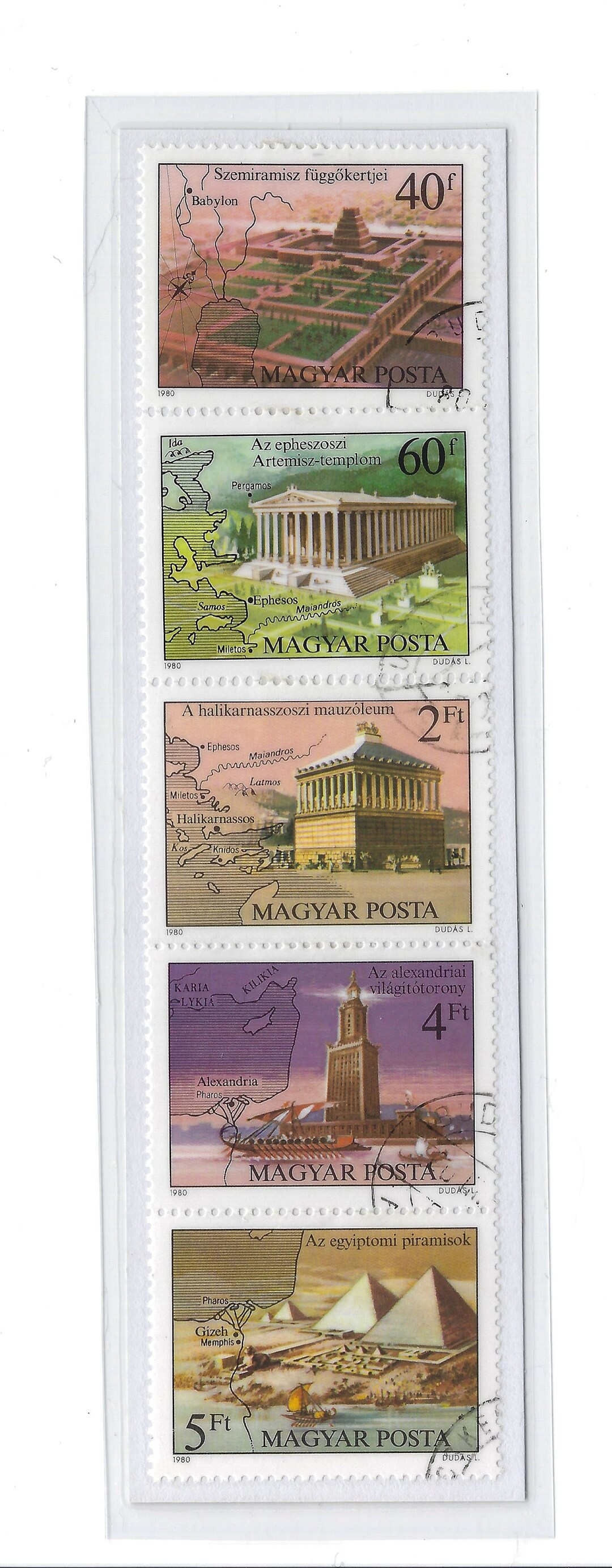 Hungarian Ancient Wonders Postage Stamps Bookmark - Etsy