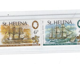 Ships of Saint Helena Postage Stamps Bookmark