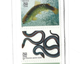 American Endangered Species Postage Stamps Bookmark