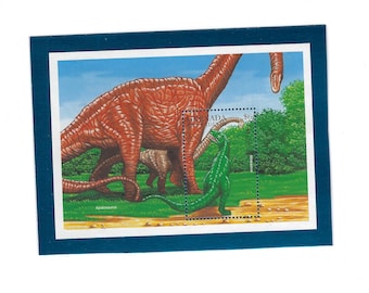 Dinosaurs Frig Magnet - Grenada Grenadines Souvenir Sheet