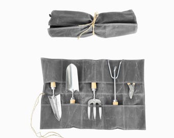 Waxed Canvas Garden Tool Pouch