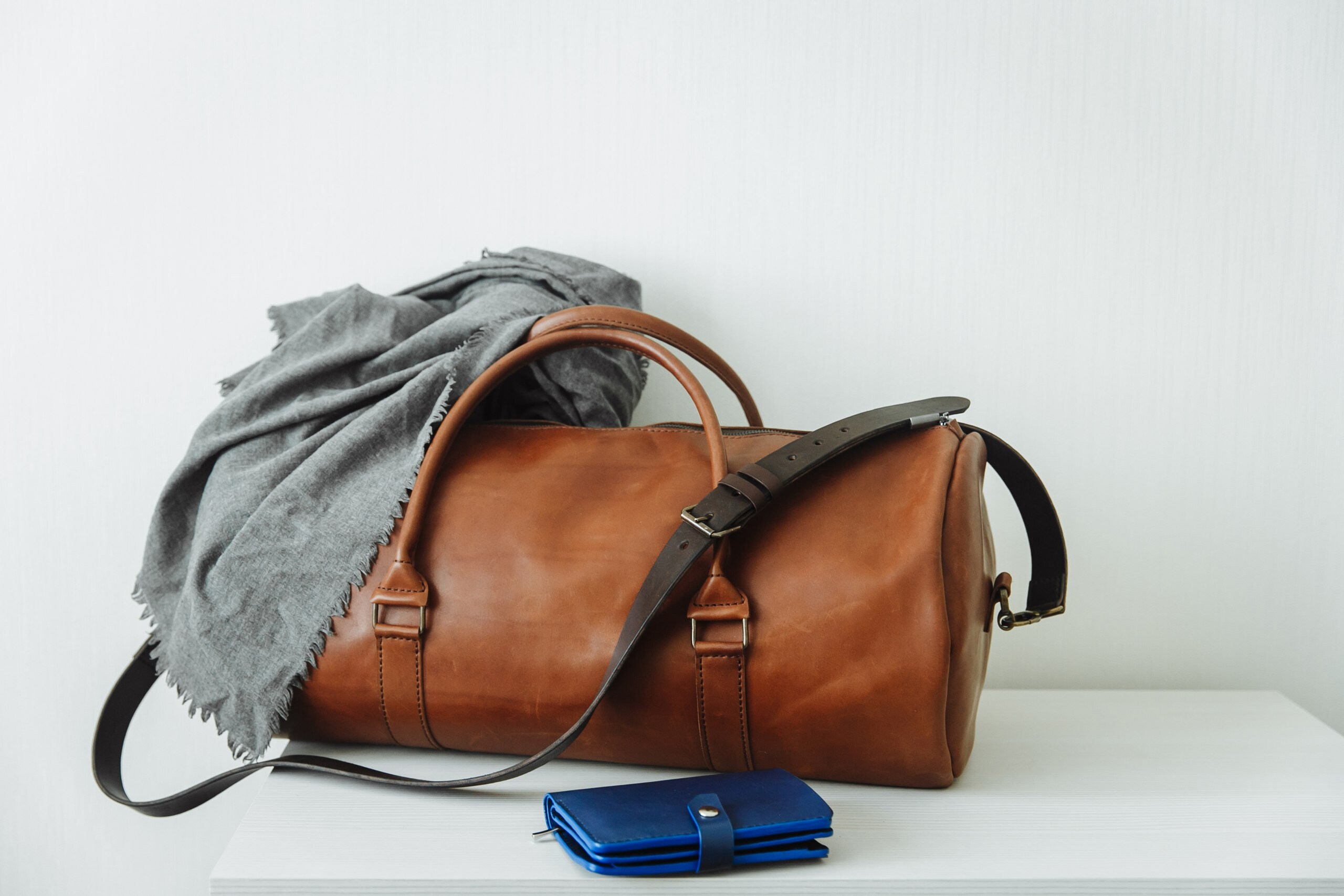 Brown Leather Big duffle bag for men. Large leather tote. Soft Etsy