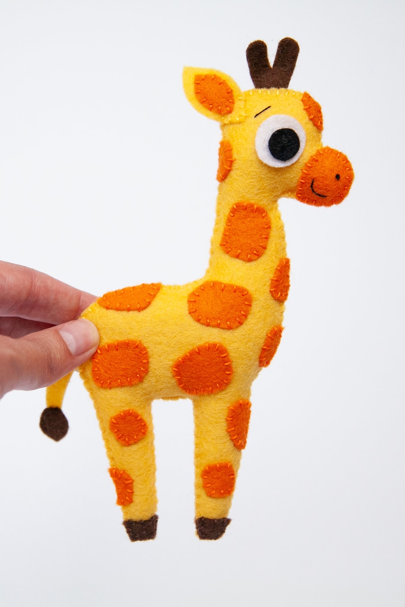 Pattern Rhino Giraffe PDF Digital Sewing Tutorial Download Alligator Tiger Felt Zoo Animals Elephant Zebra Monkey Lion