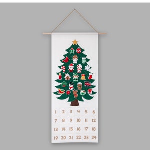 Pattern: Felt Christmas Advent Calendar and 24 Ornaments PDF Sewing Tutorial Download with SVG files 画像 4