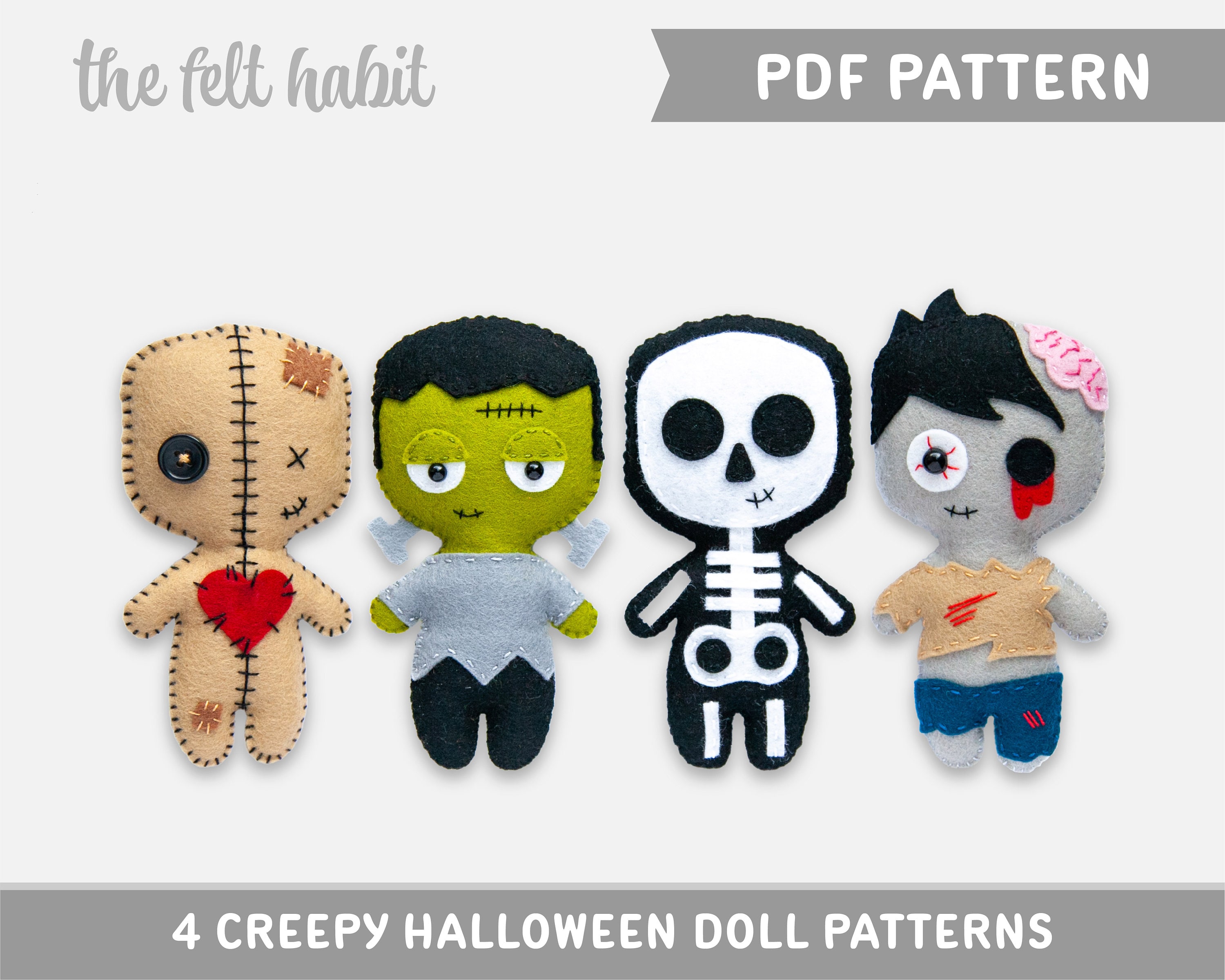 DIY Paper Craft Voodoo Doll Halloween House Decor PDF Printable Template -   Canada