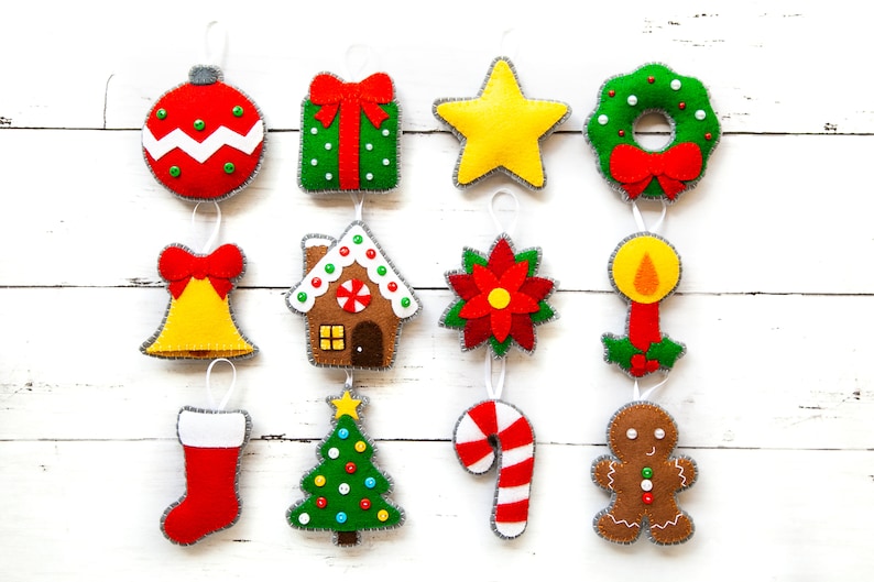 Pattern 24 Christmas Ornaments PDF Digital Sewing Tutorial | Etsy