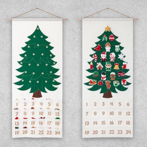 Pattern: Felt Christmas Advent Calendar and 30 Ornaments - PDF Sewing Tutorial Download with SVG files