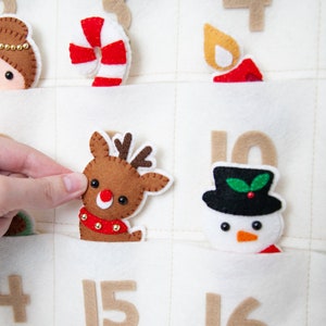 Pattern: Felt Christmas Advent Calendar and 24 Ornaments PDF Sewing Tutorial Download with SVG files 画像 6