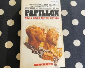 Papillon by Henri Charriere 1974 Pocket Books Paperback 4th Printing