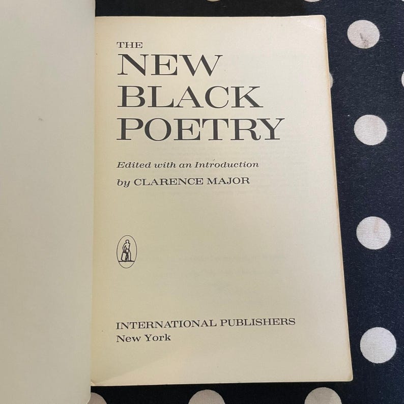 The New Black Poetry edited by Clarence Major 1969 Softcover Edition image 4