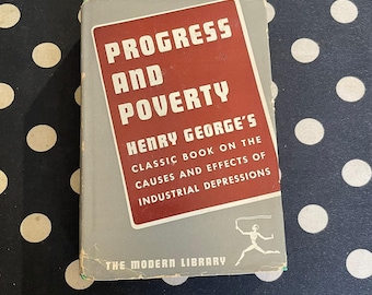 Progress and Poverty 50th Anniversary Edition by Henry George 1929 Modern Library Hardcover