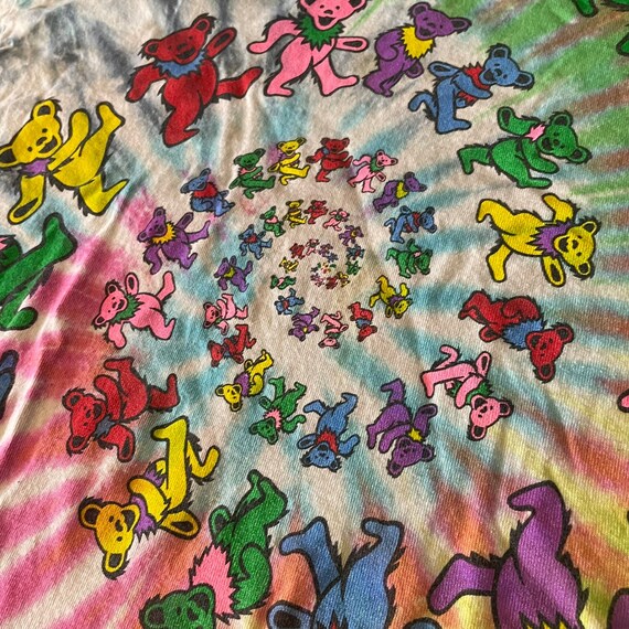 Grateful Dead Dancing Bears Tie-Dye T-Shirt Vinta… - image 3