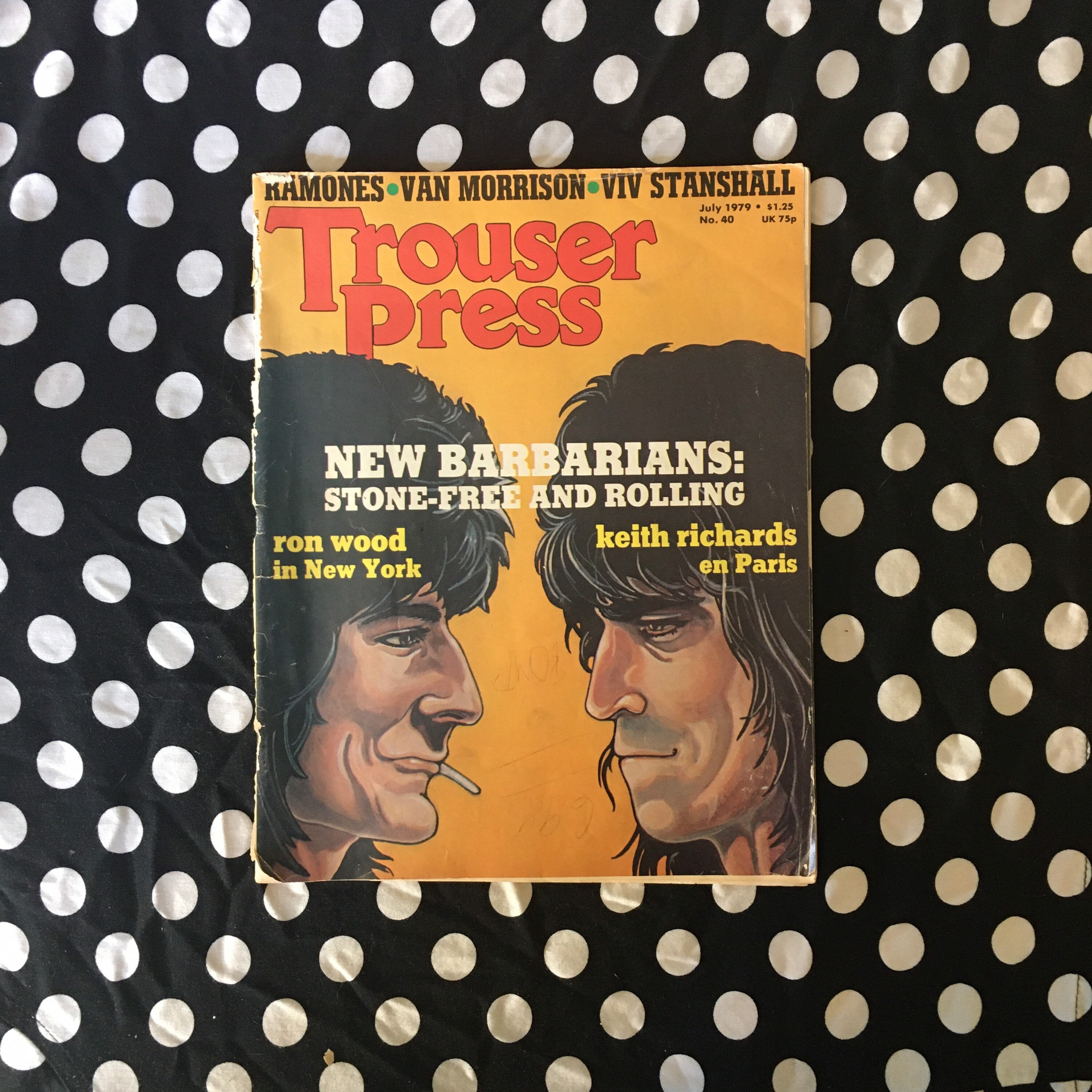 Trouser Press Magazine Julio de 1979 Número 40 Rolling Etsy