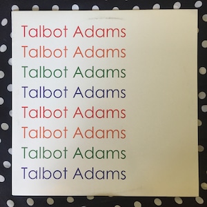 Talbot Adams - Self-Titled LP - 2014 garage rock record
