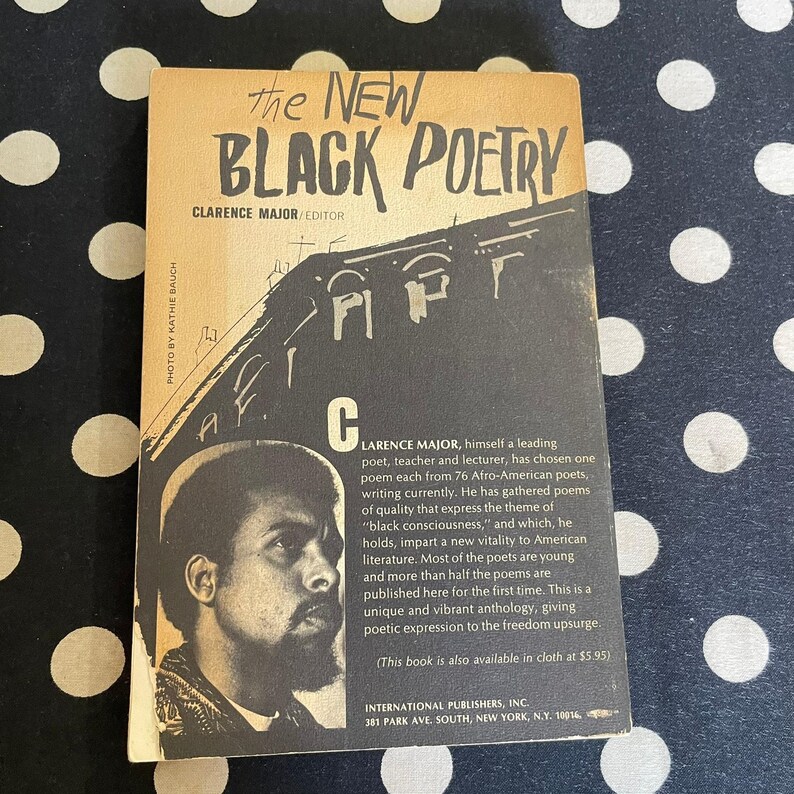 The New Black Poetry edited by Clarence Major 1969 Softcover Edition image 3