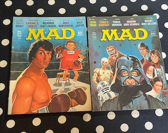 Revistas Mad Rocky No. 194 Oct. '77 y Star Wars No. 196 Ene. '78