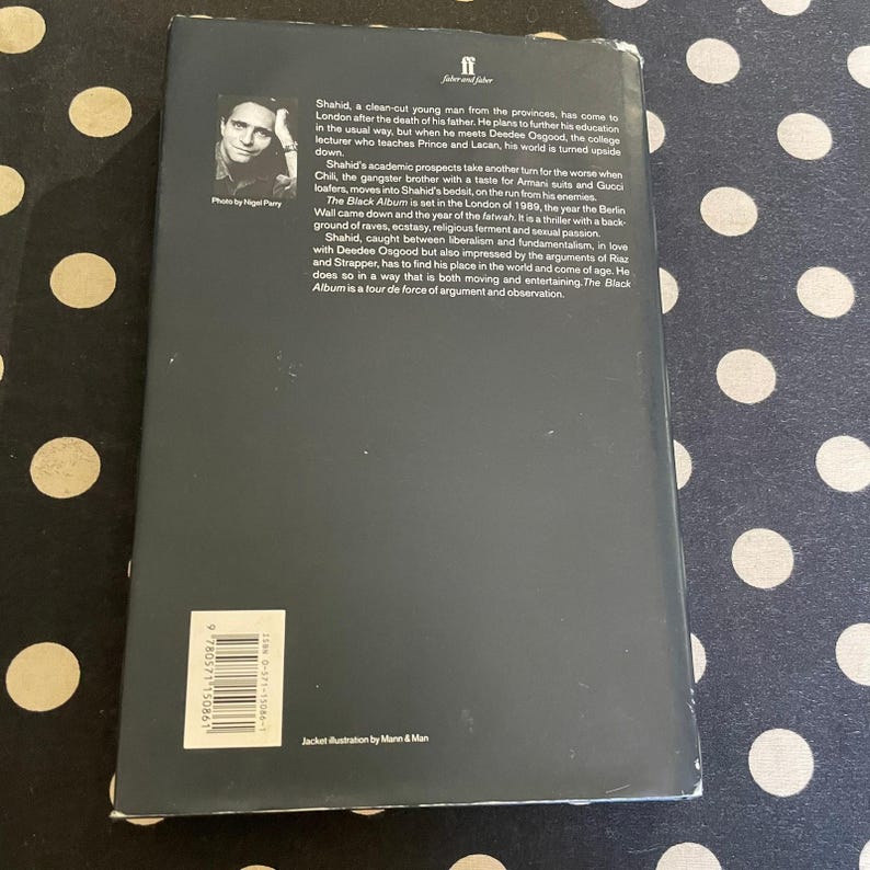 The Black Album by Hanif Kureishi SIGNED 1995 UK Hardcover Edition Bild 3