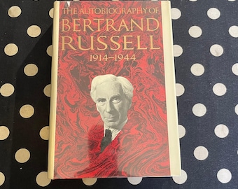 The Autobiography of Bertrand Russell 1968 Hardcover First Edition