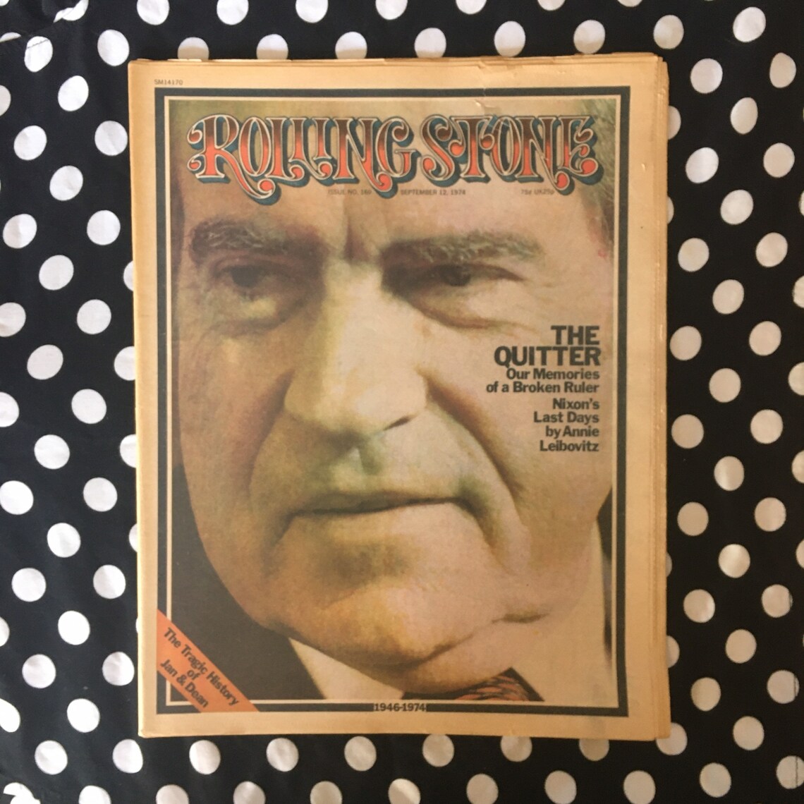 Vintage Rolling Stone Magazine September 12 1974 Issue No. Etsy