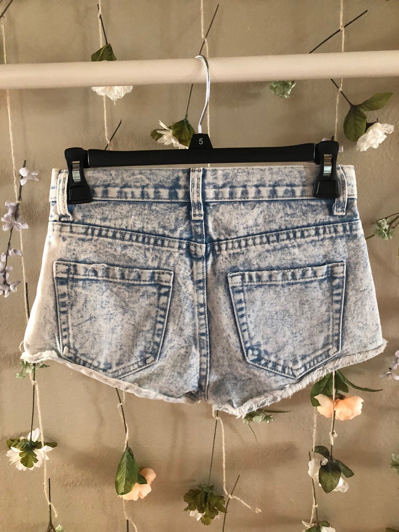 Forever 21 Acid Washed High Wasted Shorts