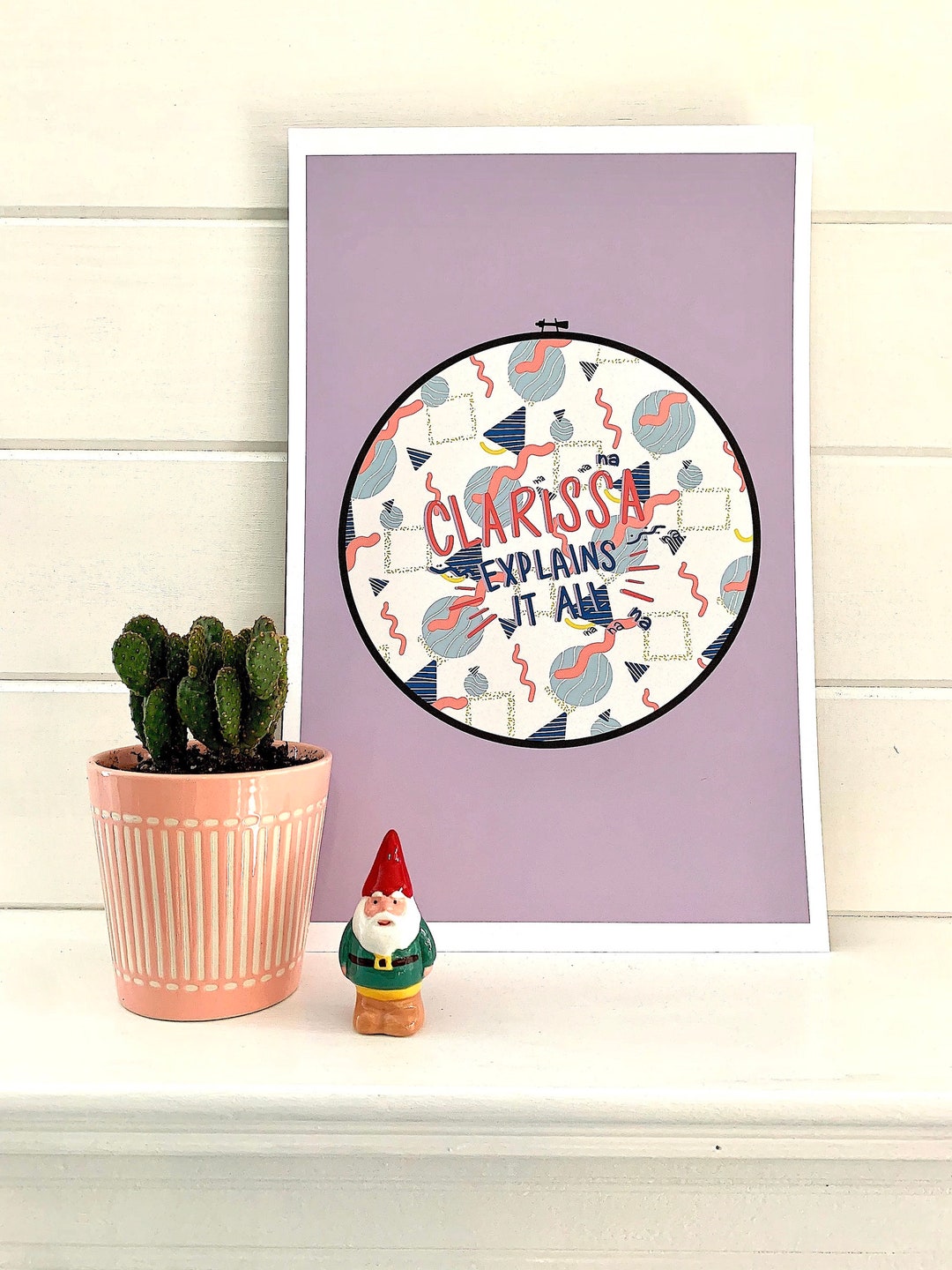Clarissa Explains It All Original Purple Art Print Inspired by