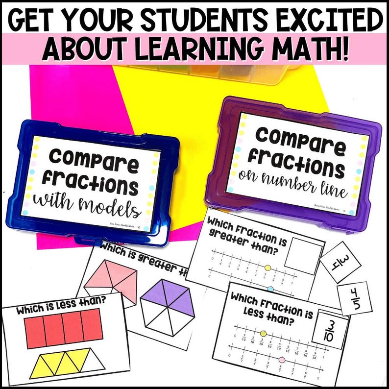 MATH Task Boxes {set Three} - Etsy