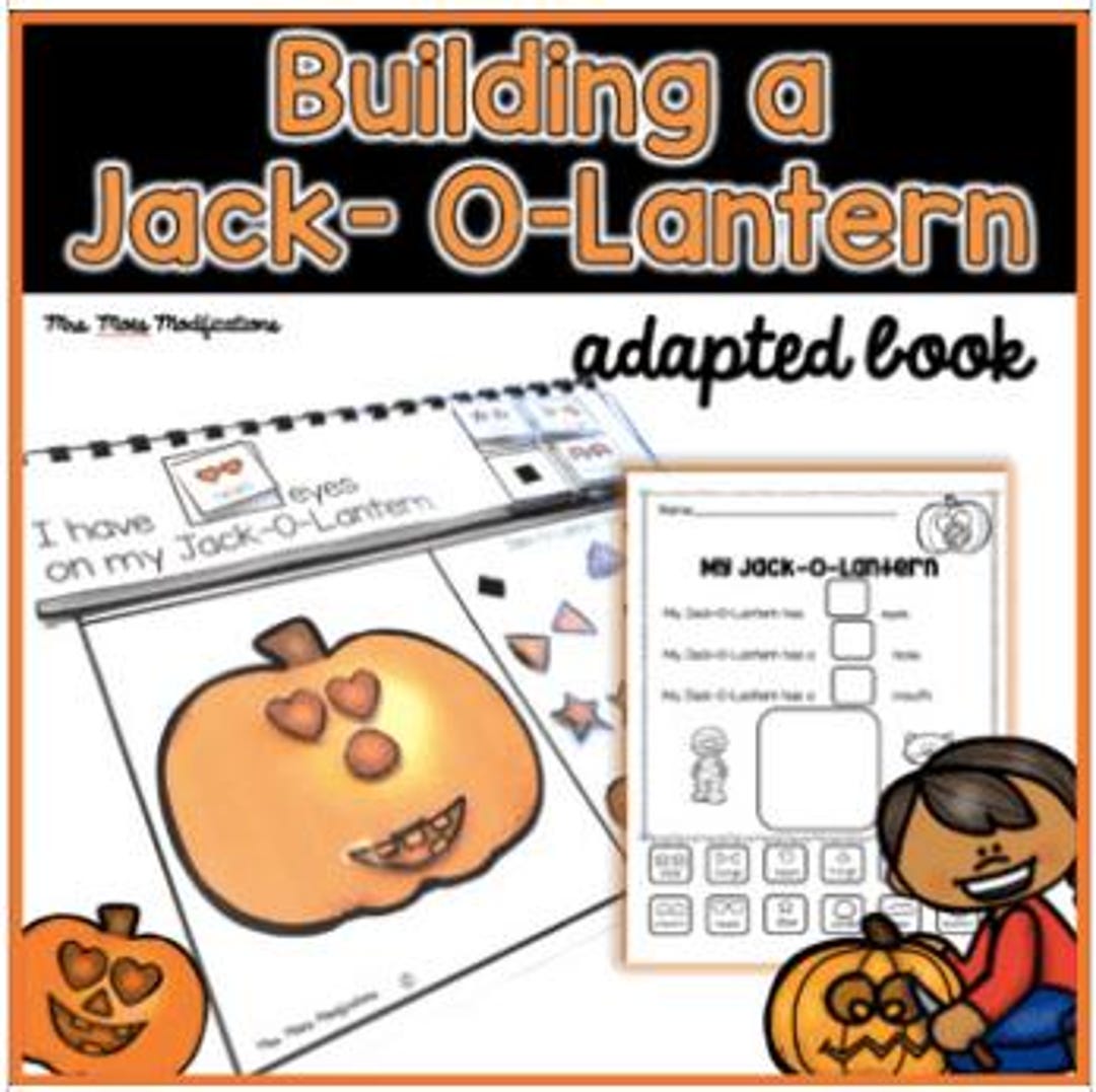 Build a Jack-o-lantern- an Adapted Book - Etsy