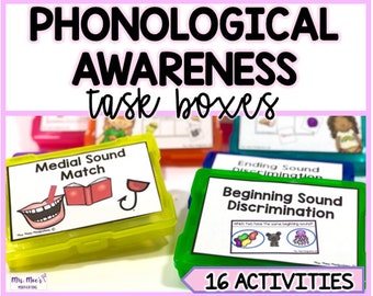 Boîtes à tâches de conscience phonologique {set one}