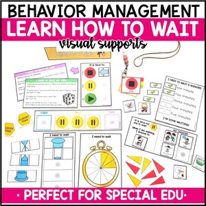 Learn How to Wait Waiting Visuals: Behavior Management