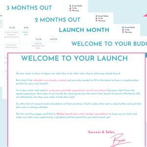 90 Day Book Launch Plan - Built into a Workable Calendar Format