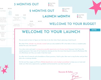 90 Day Book Launch Plan - Built into a Workable Calendar Format