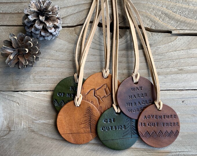 Essential Oils Leather Car Diffuser Natural Leather Diffuser Etsy