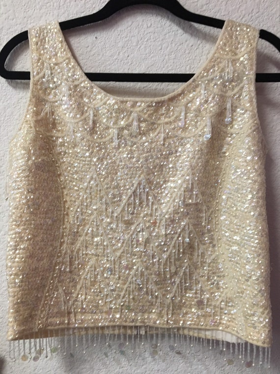 1960's vintage beaded top