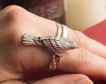 Goddess Designs / Raven Sterling Silver Ring