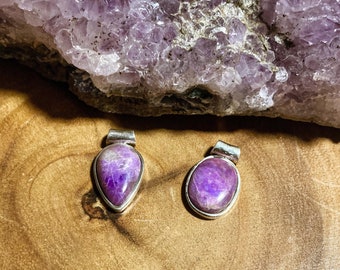 Natural Purple Sugilite Gemstone Delicate Cufflinks 925 Solid Sterling Silver Men/'s Jewellery Gifts Accessories FSJ-3962 Vintage Jewellery