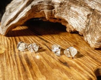 Precious Treasures / Herkimer Diamond Sterling Silver Studs