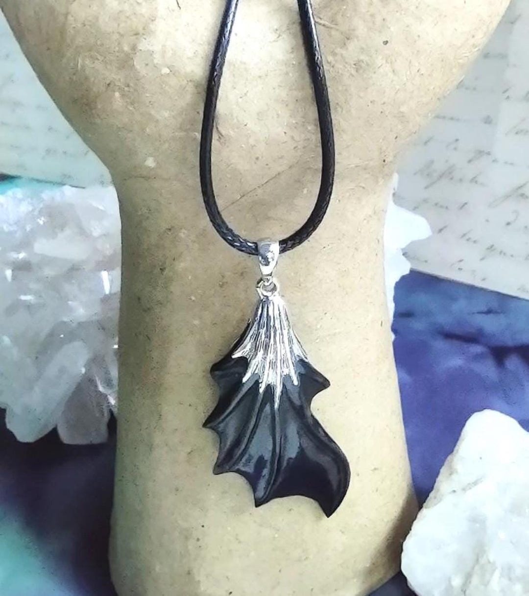 Hand Carved Detailed Bat Wing Made From Horn Goddess Designs Polished ...