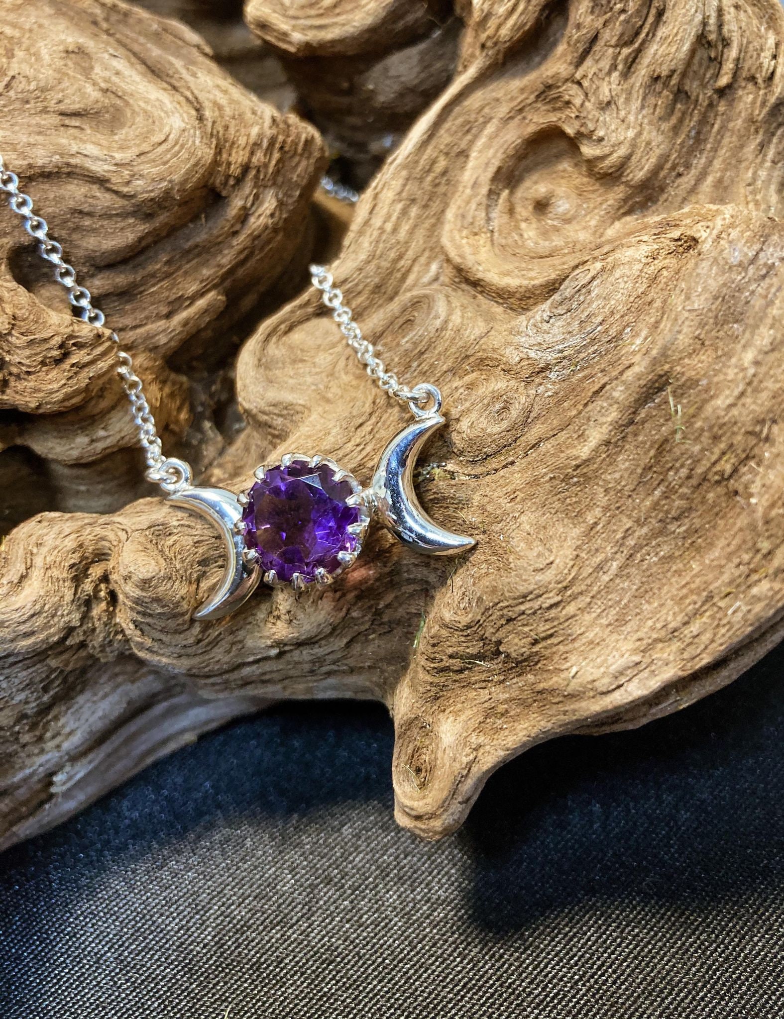 Amethyst moon deals necklace