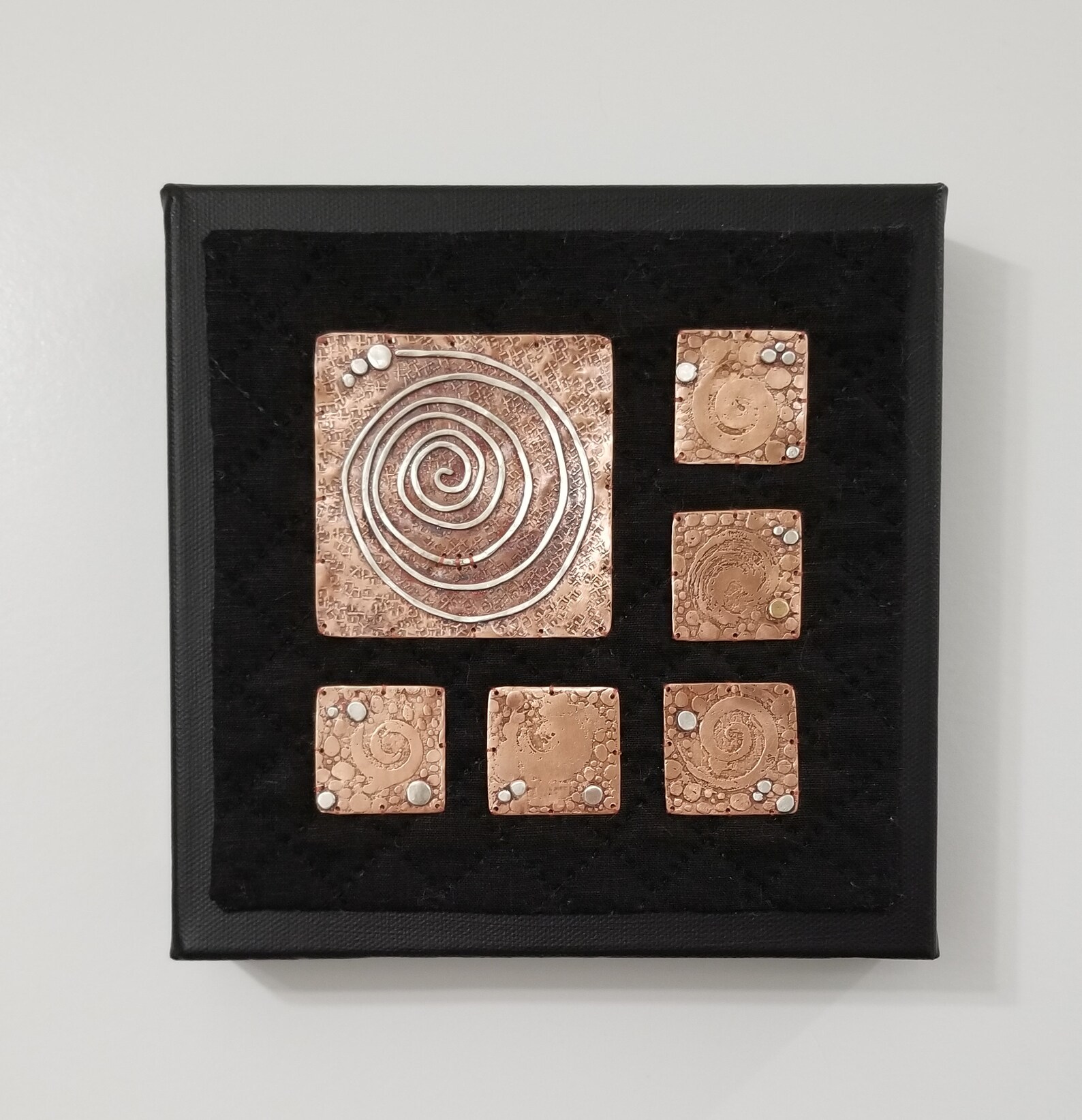 Etched Mixed Metal Wall Art Copper Wall Art One of a Kind Etsy