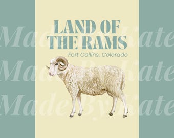 COLORADO STATE | CSU Printable, Wall Art, Instant Download, College and University Decor