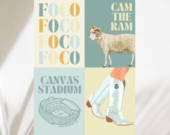COLORADO STATE | CSU Printable, Wall Art, Instant Download, College and University Decor