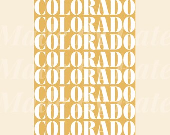 COLORADO STATE | CSU Printable, Wall Art, Instant Download, College and University Decor