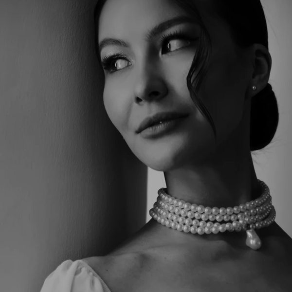 Pearl Choker - Etsy