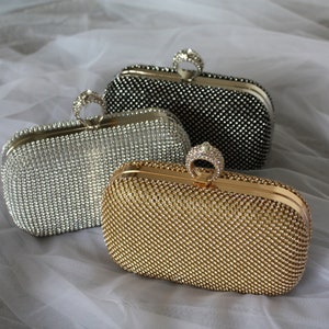 Silver bridesmaid online bag