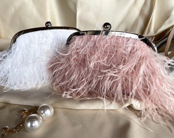 feather purse