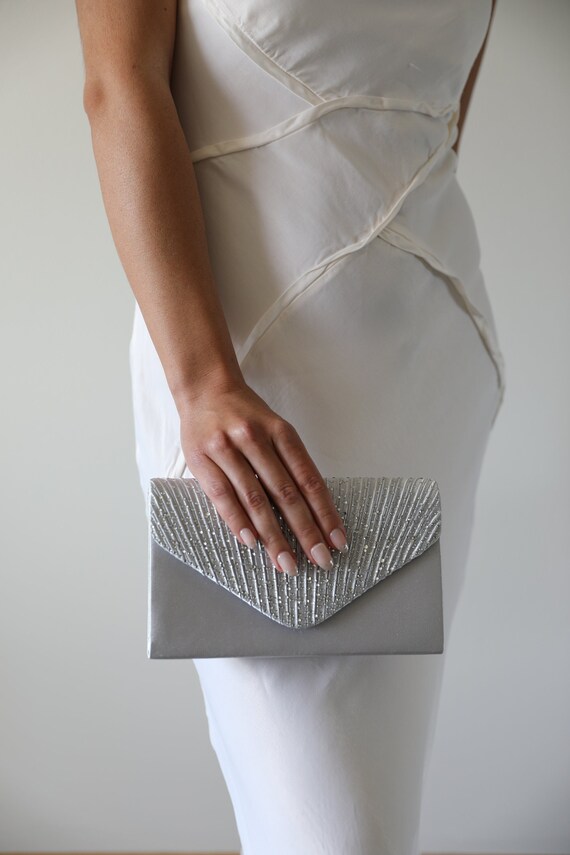 White dress cheap purse